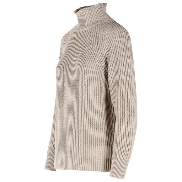 Max Mara 'Camino' Oversized Sand Cotton Cordonetto Sweater Women - Picture 2 of 3